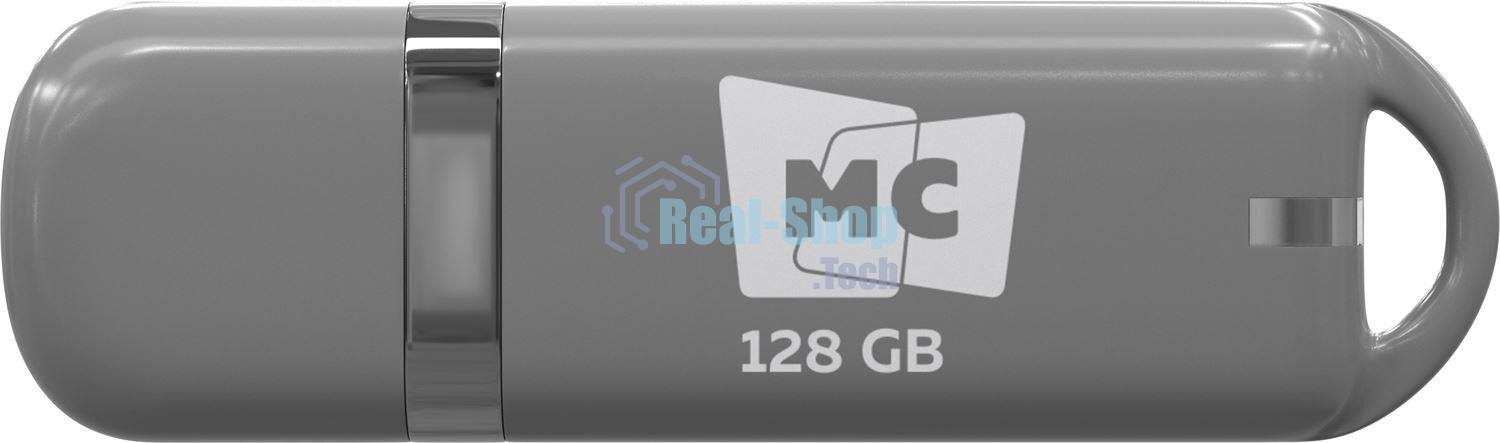 Флешка USB MORE CHOICE МФБ128 Grey (4620202558794), 128GB, USB 2.0, R/W 15/8, серый