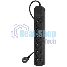Сетевой фильтр Ippon BK-6-EU-1.8-10-B 1.8 м (6 розеток) черный (коробка)