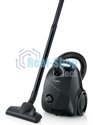 Пылесос Bosch BGBS2BA1P черный, 600 Вт, уборка сухая, пылесборник мешок 3.5 л