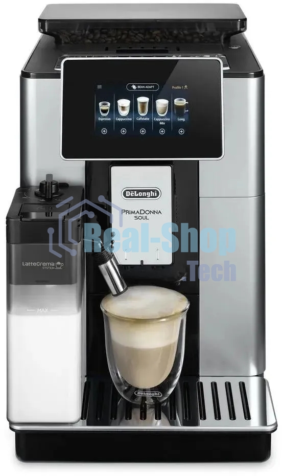 Кофемашина Delonghi ECAM610.55.SB 1450Вт черный/серебристый