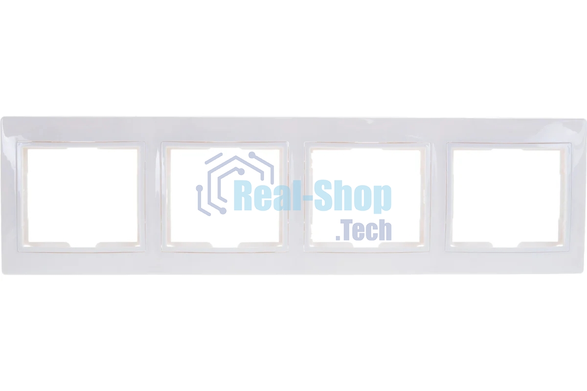 Рамка 4-м КВАРТА РГ-4-КБ горизонт. бел. ИЭК EMK40-K01-DM