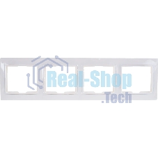 Рамка 4-м КВАРТА РГ-4-КБ горизонт. бел. ИЭК EMK40-K01-DM