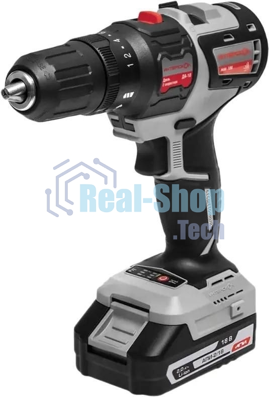Дрель-шуруповерт аккумуляторная Интерскол ДА-10/18В аккум. патрон:быстрозажимной (кейс в комплекте) (755.2.1.47)