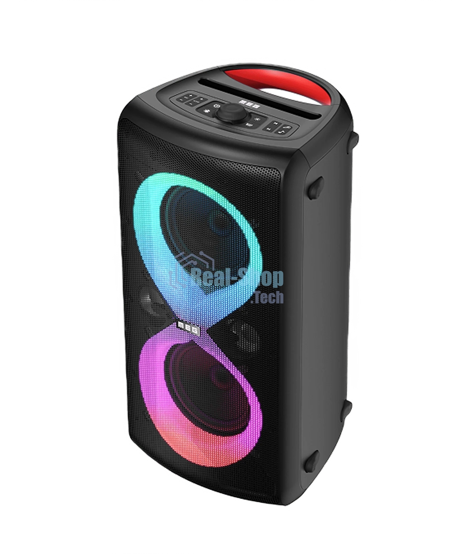Портативная колонка MEG SPA130BL, 130Вт, Bluetooth 5.3, время работы до 12ч, черная