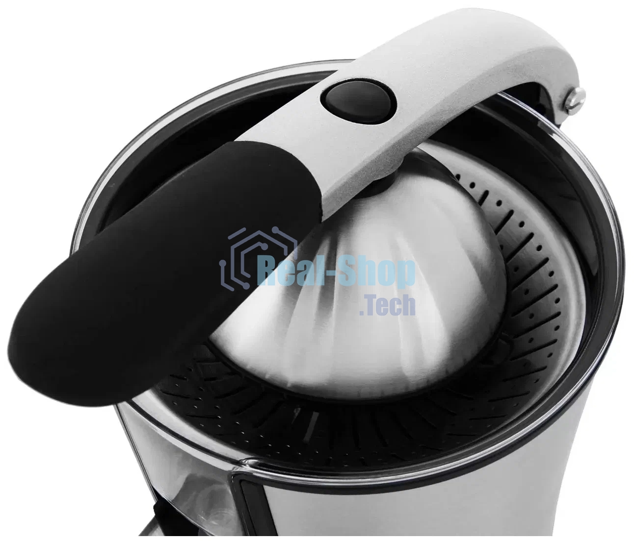 Соковыжималка цитрусовая Kitfort КТ-1108 160Вт серебристый/черный