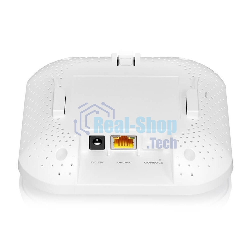 Точка доступа Zyxel NebulaFlex NWA50AX PRO, WiFi 6, 802.11a/b/g/n/ac/ax (2,4 и 5 ГГц), MU-MIMO, антенны 3x3, до 575+2400 Мбит/с, 1xLAN 2.5GE, PoE, без поддержки Captive portal и WPA-Enterprise, защита от 4G/5G, БП в комплекте