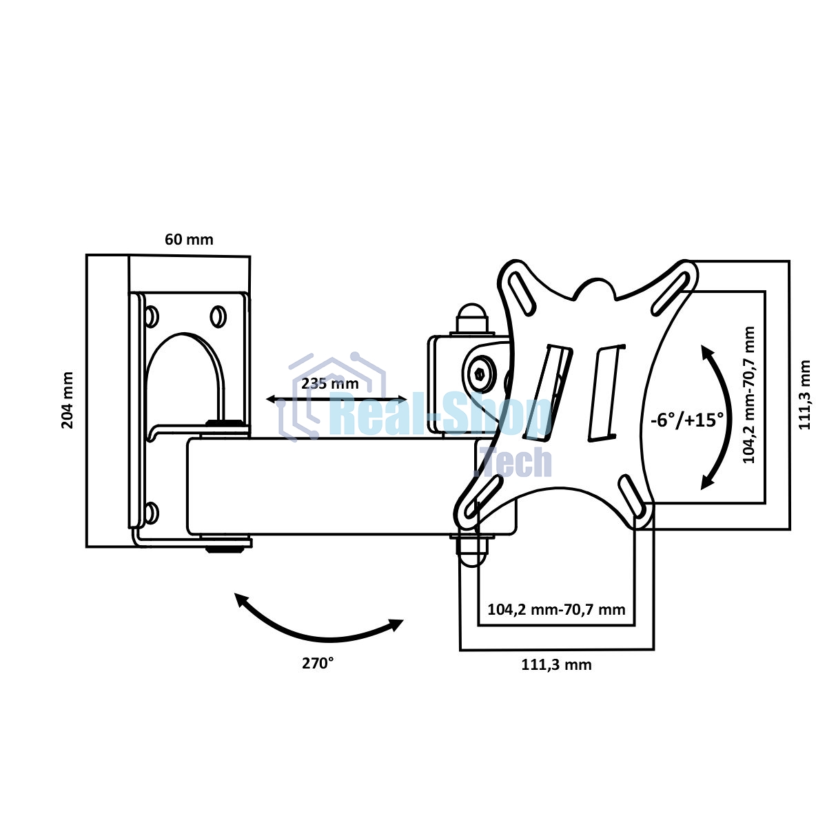 Кронштейн LE'STER LST-101.04 ТВ 10
