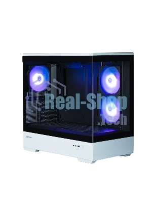 Компьютерный корпус ZALMAN P30 BW, MATX, BLACK/WHITE, WINDOW, 2x3.5