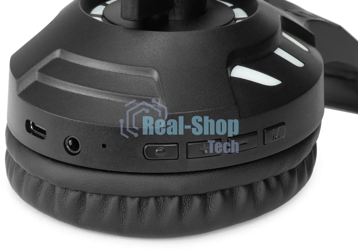 Гарнитура беспроводная/проводная с микрофоном Оклик HS-L420G черный накладные BT оголовье (1939799)