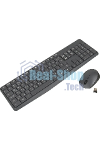 Комплект клавиатура + мышь Logitech MK235 клав:черный мышь:черный USB беспроводная