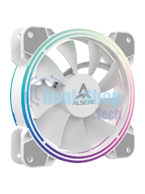 Вентилятор для корпуса Alseye Halo 4.0-W kit (3шт.) белый, 120 мм, 1300 об/мин, 24.8 дБ, 4 pin
