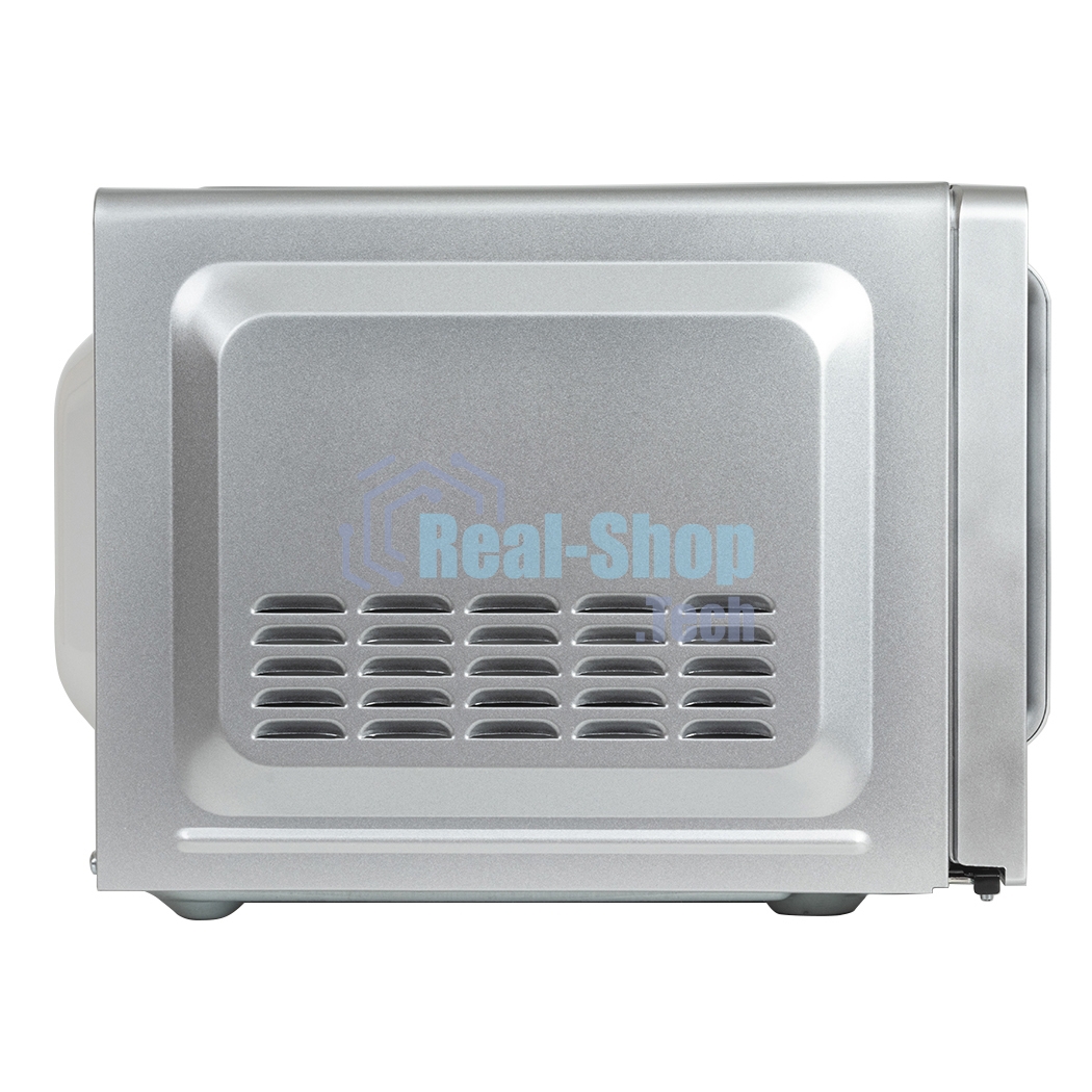 Микроволновая печь JVC JK-MW140M серебристый, 20 л, 700 Вт, переключатели - поворотный механизм