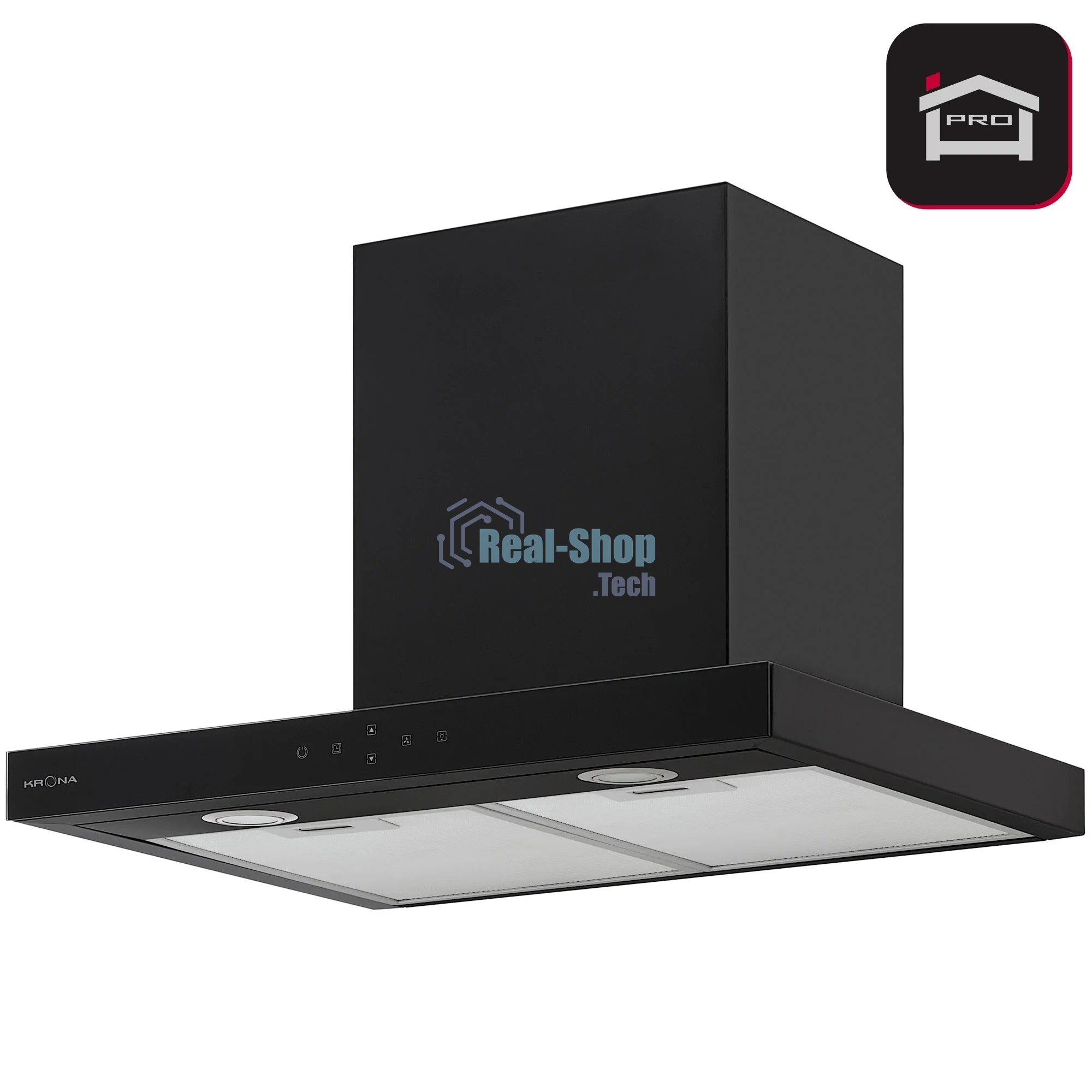 Вытяжка кухонная Krona ONYX 600 GLASS BLACK S