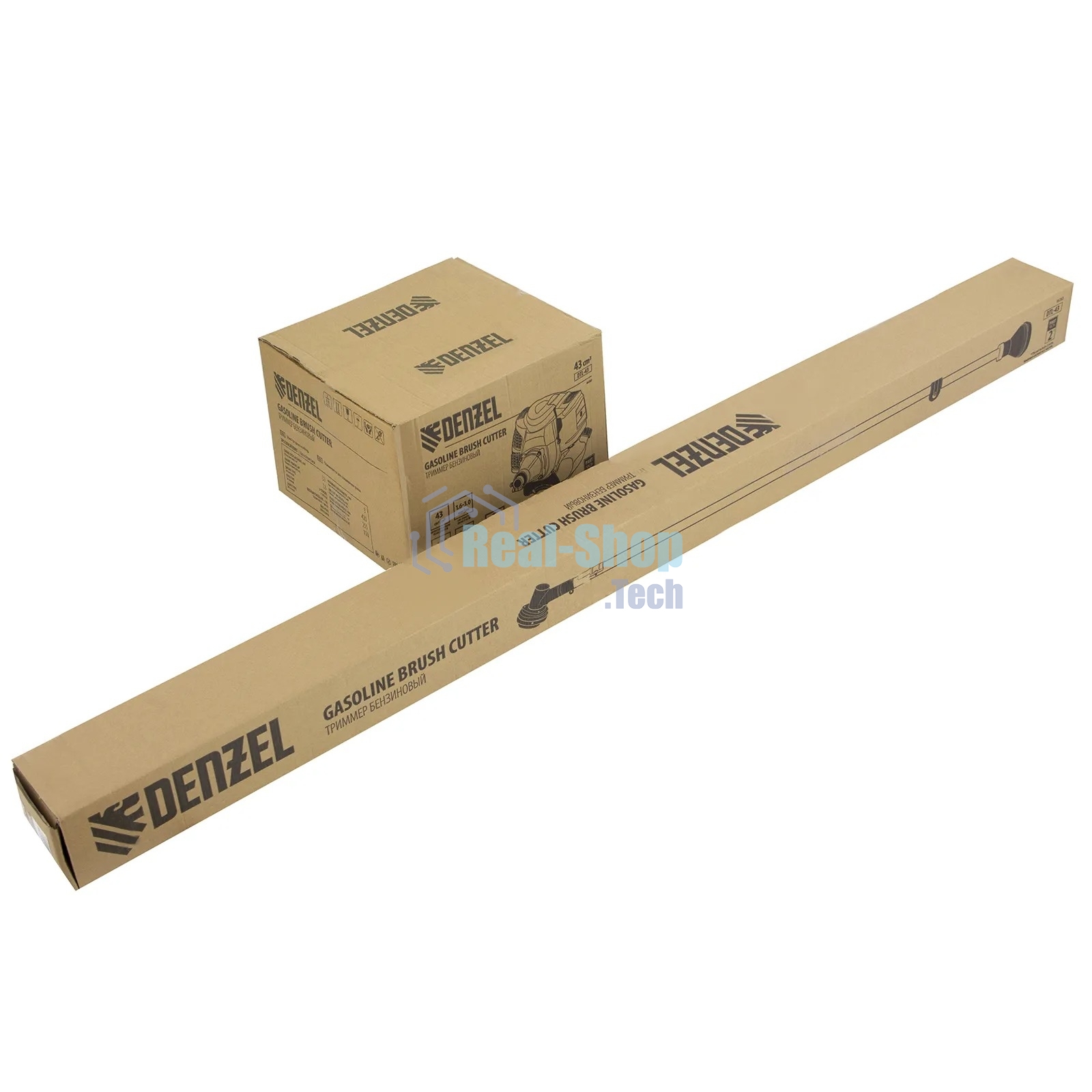 Триммер бензиновый Denzel DTL-43, 43 см3, неразъемная штанга, состоит из 2 частей