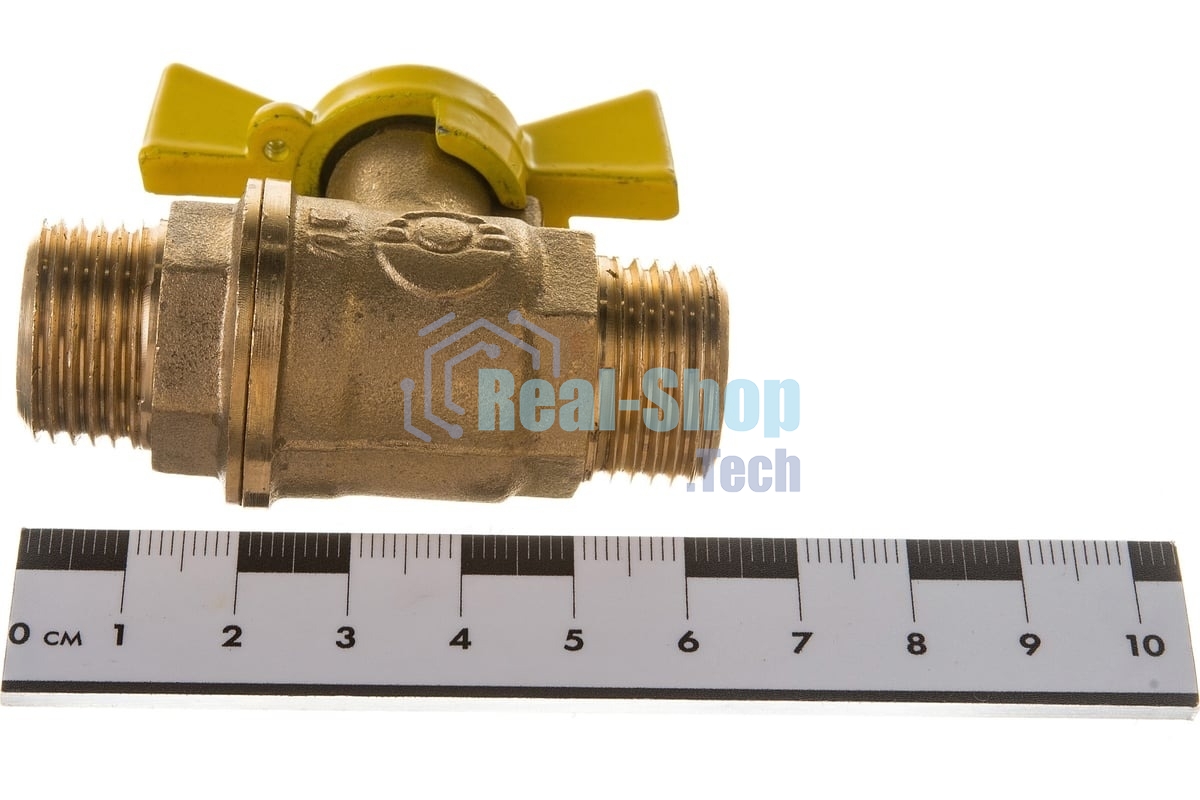 Кран шаровой для газа VALFEX 11Б27фтМ 1/2' НН ручка бабочка