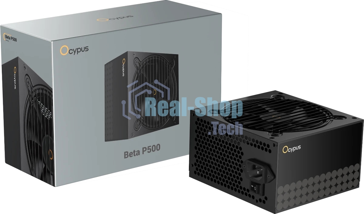 Блок питания Ocypus Beta P500 BK (Beta-P500-N1HDBK024X-EU), 500Вт, 120мм, черный