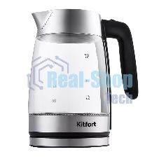 Чайник электрический KITFORT KT-641 1,8 л, 2200 Вт, серебристый