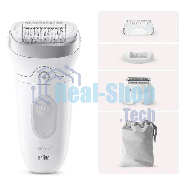 Эпилятор BRAUN SE7-041 белый/серебристый