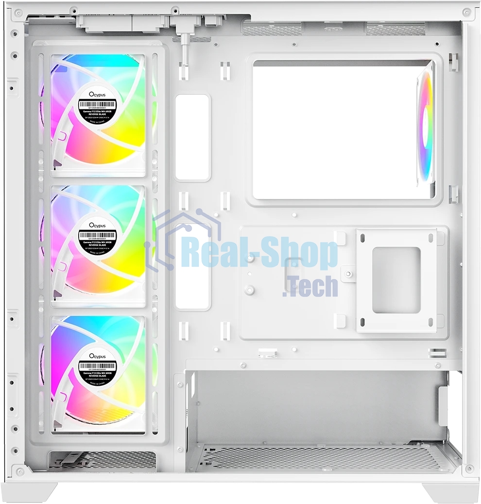 Компьютерный корпус Ocypus Gaммa C72 WH ARGB ATX/win/white/4 ARGB fans/no PSU/Tempered Glass