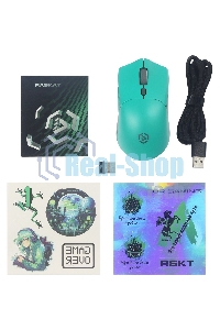 Мышь беспроводная/проводная Raskat MG009WR зеленый, 5000 dpi, радиоканал, USB, кнопки - 7