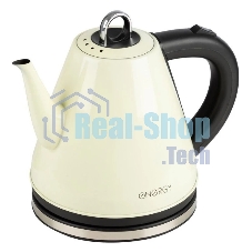 Чайник электрический Energy E-263 1,2л, нержавейка, бежевый (12)