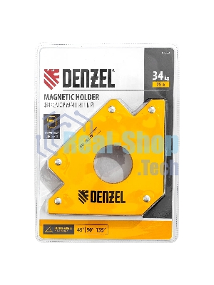 Фиксатор магнитный Denzel для сварочных работ усилие 75 LB