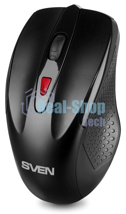 Мышь беспроводная SVEN RX-450W черный, 3200 dpi, радиоканал, USB, кнопки - 6