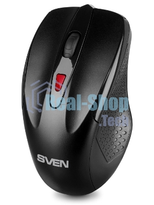 Мышь беспроводная SVEN RX-450W черный, 3200 dpi, радиоканал, USB, кнопки - 6