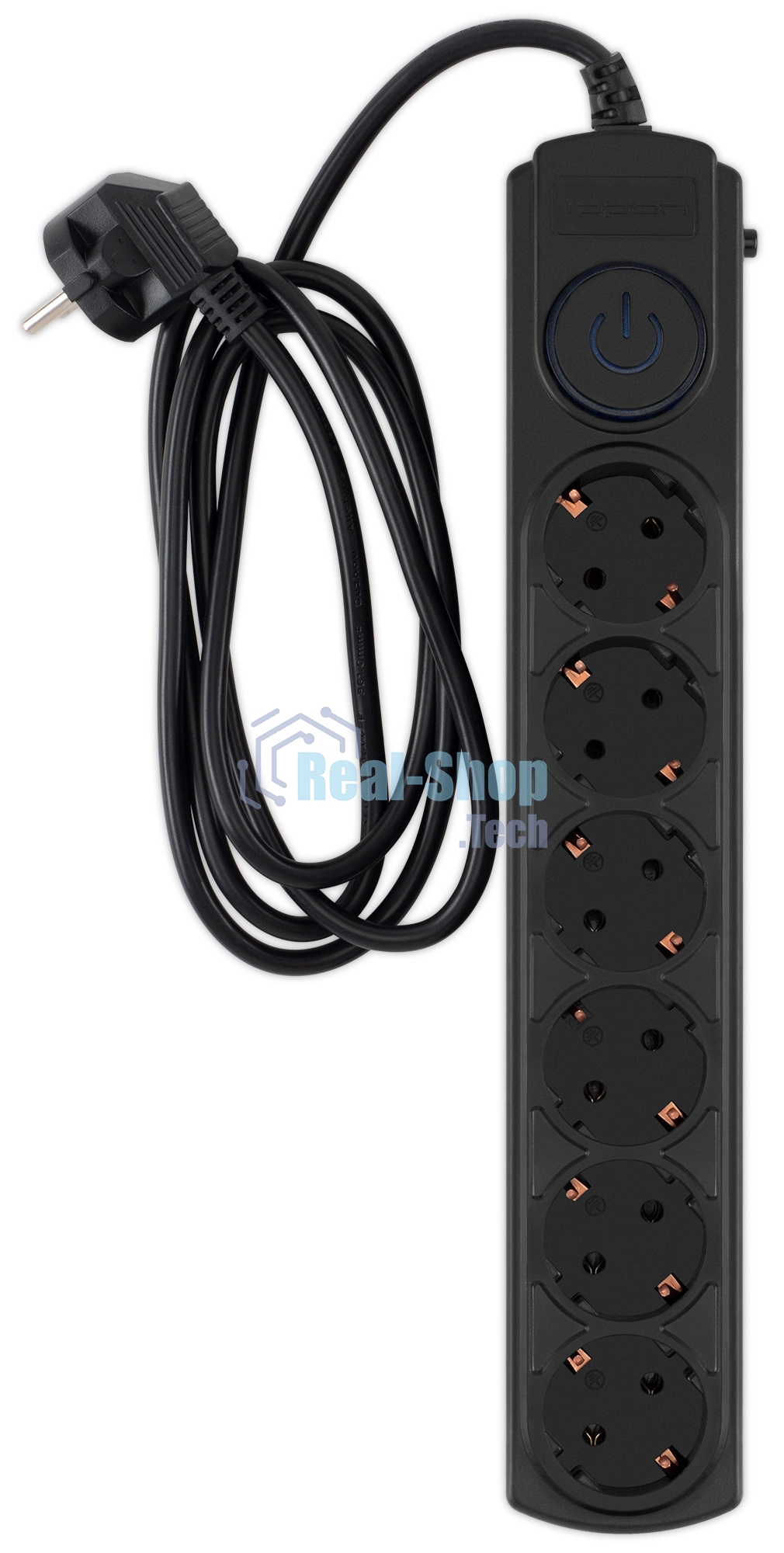 Сетевой фильтр Ippon BK-6-EU-1.8-10-B 1.8 м (6 розеток) черный (коробка)