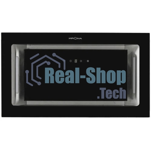 Вытяжка встраиваемая Krona Selina 600 Glass S черный, 52 см, 1300 куб. м/ч, 61 дБ
