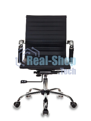 Кресло Бюрократ CH-883-LOW/BLACK черный, экокожа