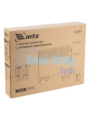 Конвектор электрический MTX CH-1500, белый, 1500 Вт, 20 м2, термостат