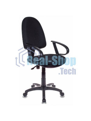 Кресло Бюрократ CH-300/BLACK черный, экокожа, 120 кг, механизм качания