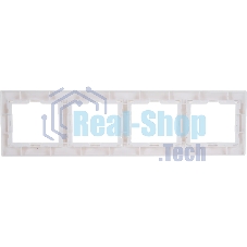 Рамка 4-м КВАРТА РГ-4-КБ горизонт. бел. ИЭК EMK40-K01-DM