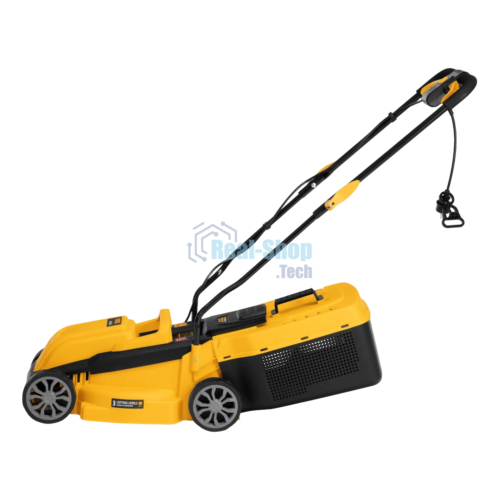 Газонокосилка электрическая Denzel GMC-1200, шир., 32 см, 1200 Вт, 3 уров., травосб. 30 л