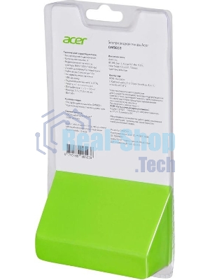 Мышь беспроводная Acer OMR031 черный/синий, 1600 dpi, радиоканал, USB, кнопки - 4