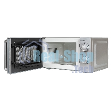 Микроволновая печь JVC JK-MW140M серебристый, 20 л, 700 Вт, переключатели - поворотный механизм