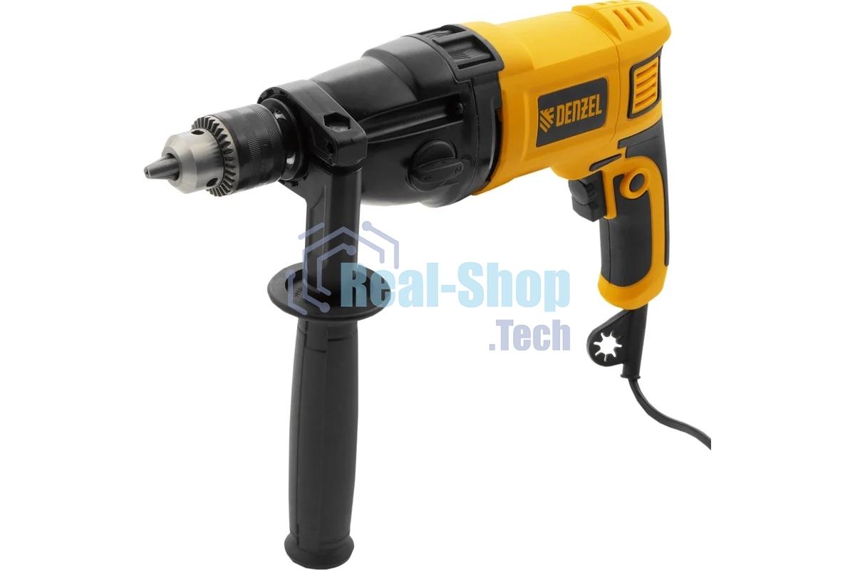 Дрель ударная Denzel ID-1050-2 1050Вт 0-3000/0-1100 об/мин 0-48000/0-17600 уд/мин 2 скор 26312