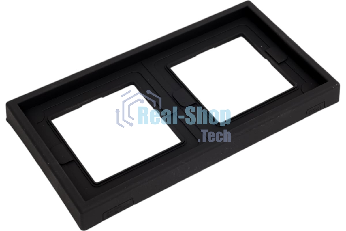 Рамка 2-м ArtGallery IP44 карбон SE GAL441002