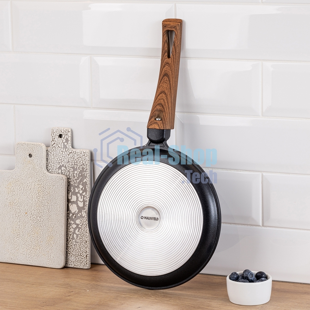 Сковорода блинная Maunfeld ALVA MF22LV01PP из литого алюминия, 22 см