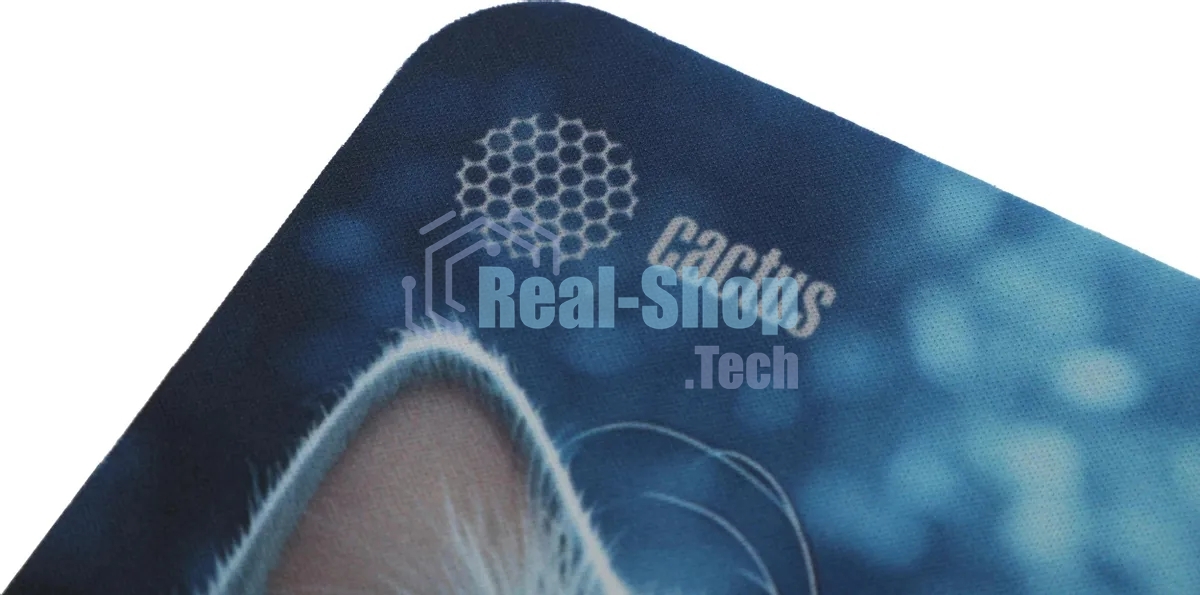 Коврик для мыши Cactus белый Cat 220x180x2мм (CS-MPC-P06XS)