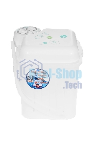 Стиральная машина Славда WS-35Е белая, загрузка вертикальная 3.5кг, класс: A+