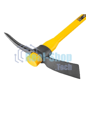 Кирка Denzel 2250 г, широкая, фиберглассовая обрезиненная рукоятка 900 мм