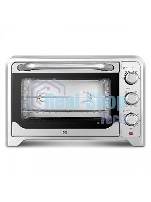 Мини-печь BQ EO1002B Мощность 1600 Вт, Объем 30 л, Конвекция, 5 режимов работы, Таймер до 60 мин черный/стальной