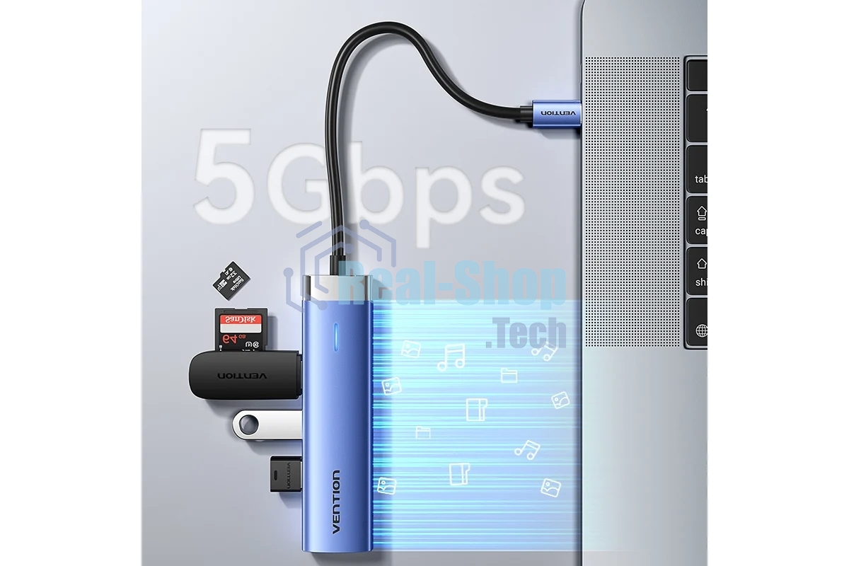 Мультифункциональный хаб Vention USB Type C 5 в 1