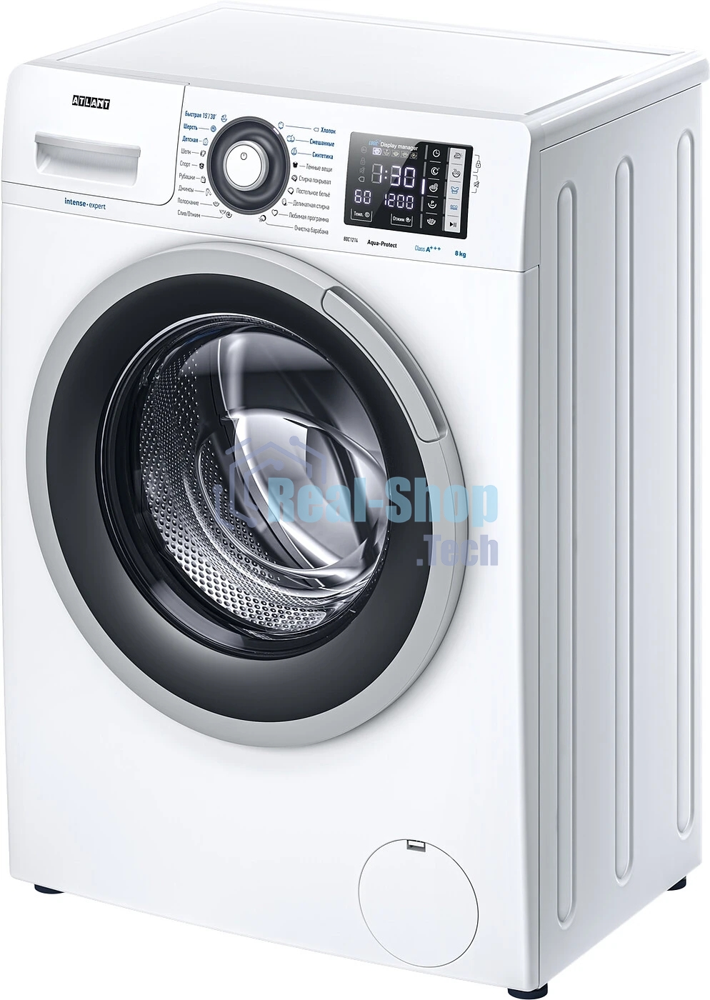 Стиральная машина Atlant 80С1214-С-01 белый, загрузка фронтальная 8 кг, 1200 об/мин, класс: А+++