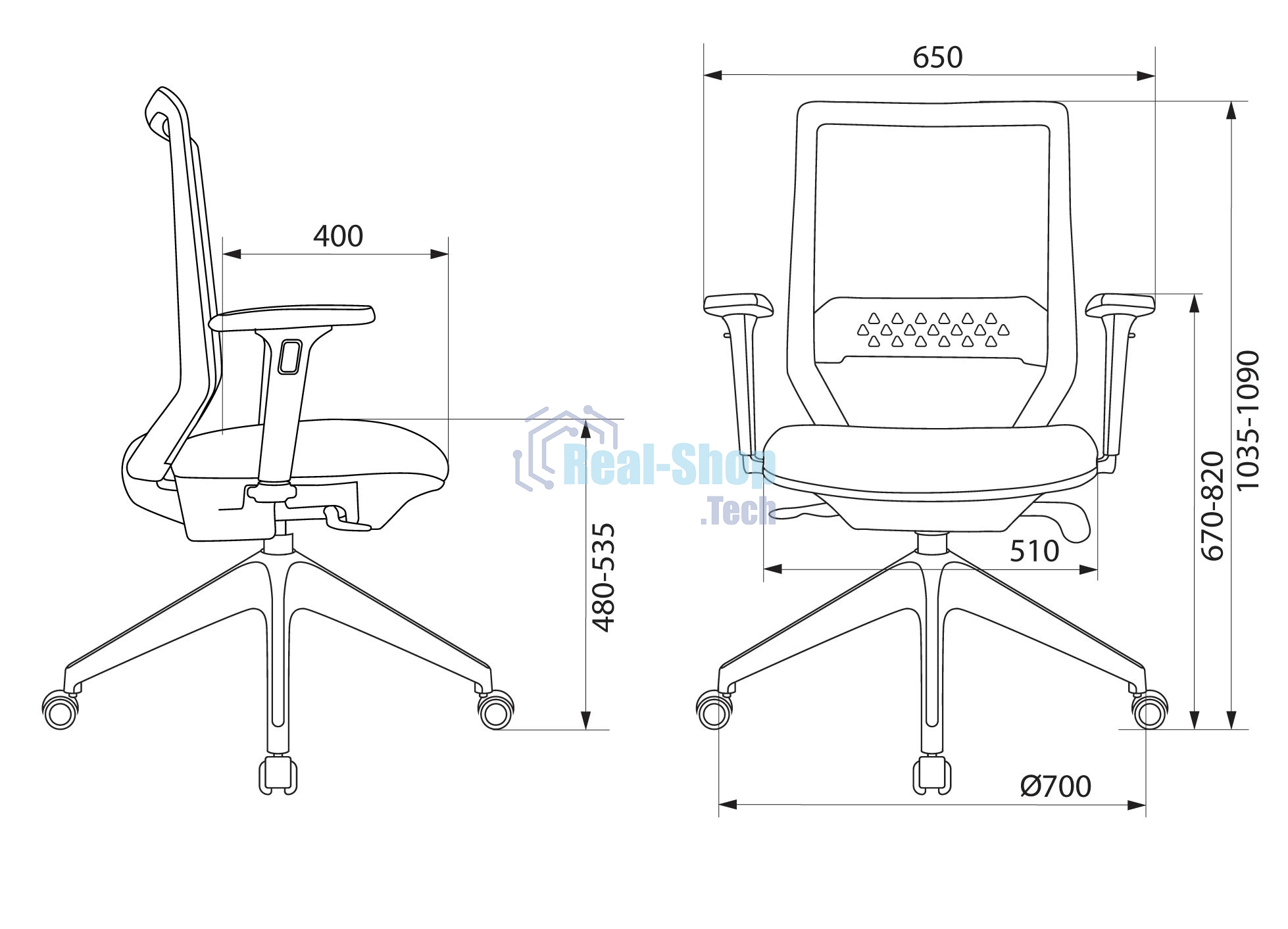 Кресло офисное Бюрократ MC-W611NL серый TW-04 38-417 сетка/ткань, крестов. 4-луч. пластик пластик