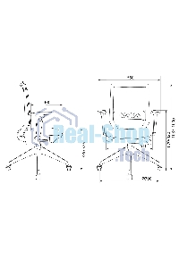 Кресло офисное Бюрократ MC-W611NL серый TW-04 38-417 сетка/ткань, крестов. 4-луч. пластик пластик
