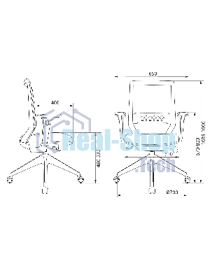 Кресло Бюрократ MC-W611NL серый, сетка