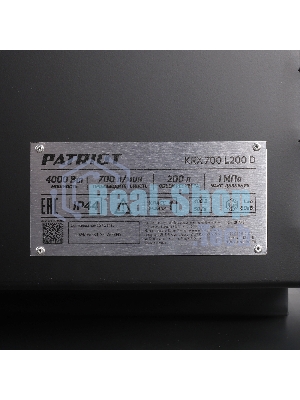 Компрессор поршневой PATRIOT KRX 700 L200 D ременной, масляный, 700 л/мин, 200 л, 10 бар, 4 кВт, 400 В
